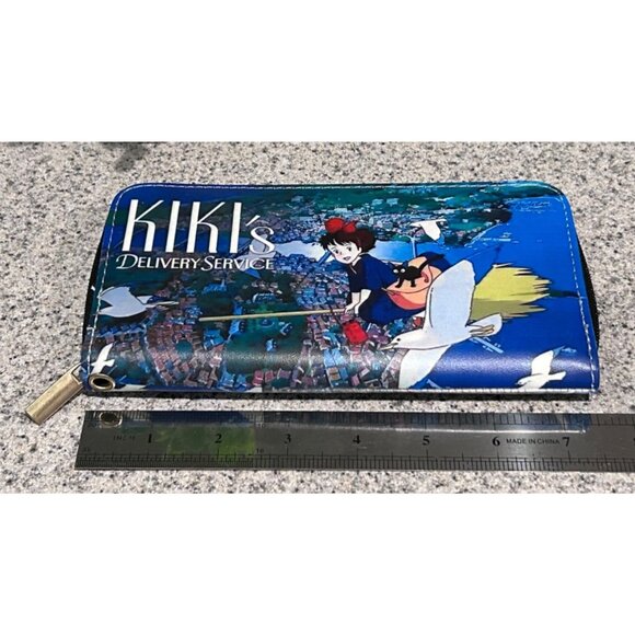Kikis Delivery Service Wallet Zipper Closure Multiple Card Slots Anime Faux Leat - Picture 4 of 4